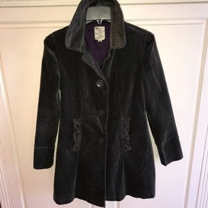 Nordstrom velvet trench coat